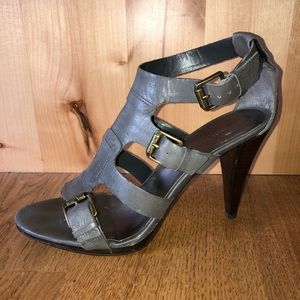 9 West Grey Gladiator Heel - 9